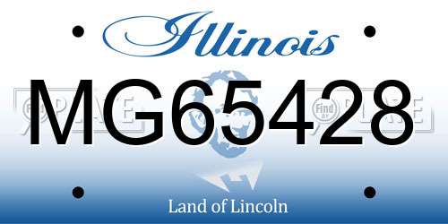 MG65428 Illinois License Plate