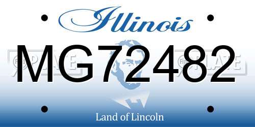 MG72482 Illinois License Plate