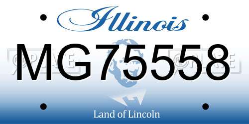MG75558 Illinois License Plate