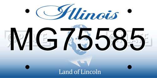 MG75585 Illinois License Plate