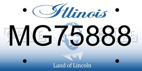 MG75888 Illinois License Plate