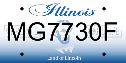 MG7730F Illinois License Plate