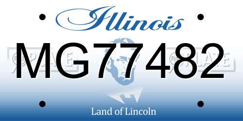 MG77482 Illinois License Plate