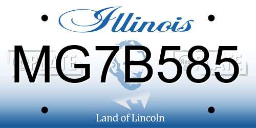 MG7B585 Illinois License Plate