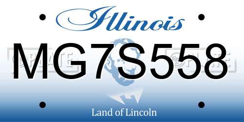 MG7S558 Illinois License Plate