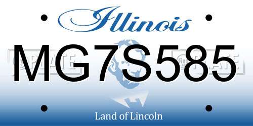 MG7S585 Illinois License Plate