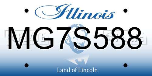 MG7S588 Illinois License Plate