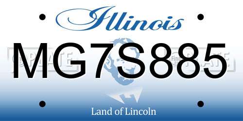 MG7S885 Illinois License Plate