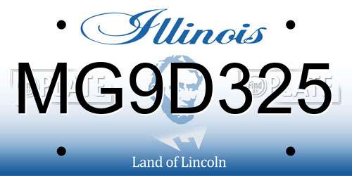 MG9D325 Illinois License Plate