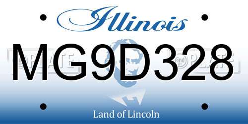 MG9D328 Illinois License Plate
