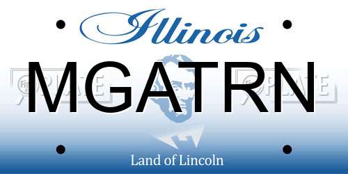MGATRN Illinois License Plate