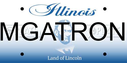 MGATRON Illinois License Plate