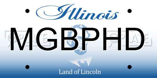 MGBPHD Illinois License Plate