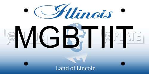 MGBTIIT Illinois License Plate