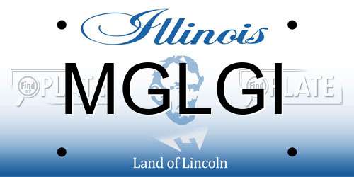 MGLGI Illinois License Plate