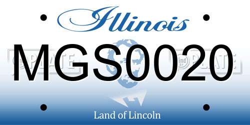 MGS0020 Illinois License Plate