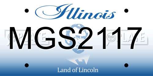 MGS2117 Illinois License Plate