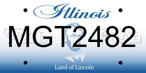 MGT2482 Illinois License Plate