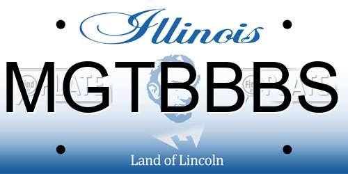 MGTBBBS Illinois License Plate