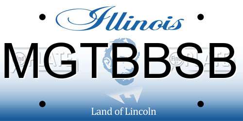 MGTBBSB Illinois License Plate