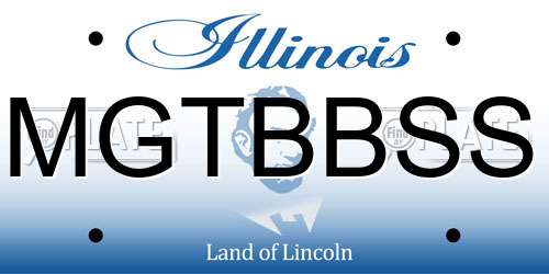 MGTBBSS Illinois License Plate