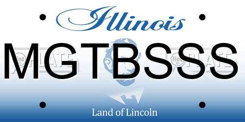 MGTBSSS Illinois License Plate