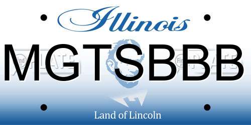 MGTSBBB Illinois License Plate