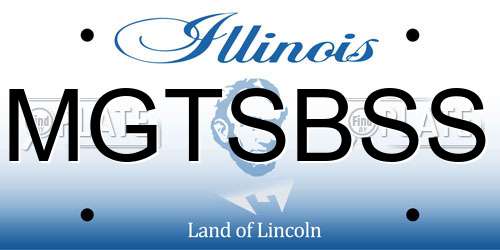 MGTSBSS Illinois License Plate