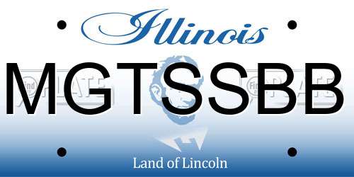 MGTSSBB Illinois License Plate