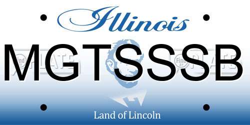 MGTSSSB Illinois License Plate