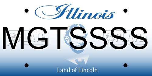 MGTSSSS Illinois License Plate