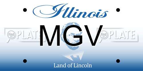 MGV Illinois License Plate