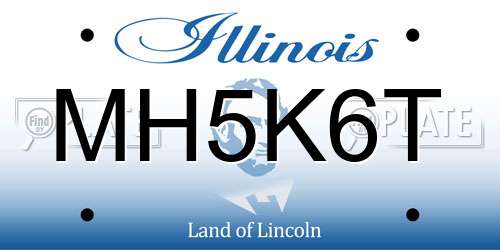MH5K6T Illinois License Plate