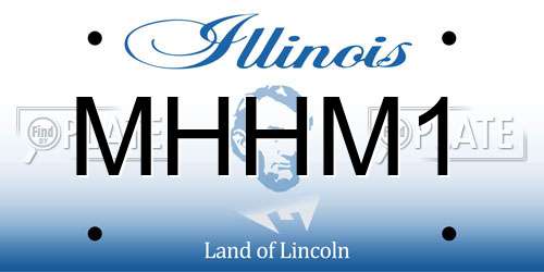 MHHM1 Illinois License Plate
