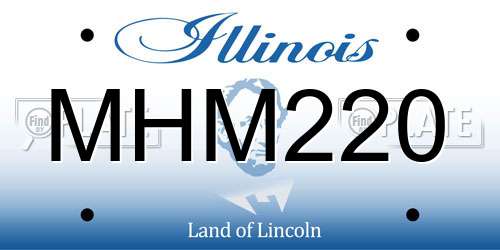 MHM220 Illinois License Plate