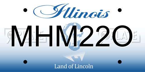 MHM22O Illinois License Plate