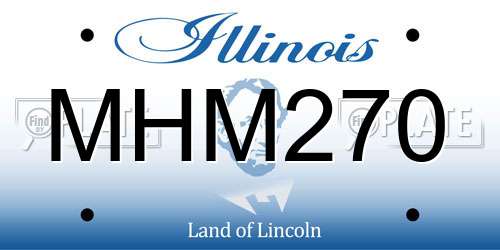 MHM270 Illinois License Plate
