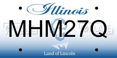 MHM27Q Illinois License Plate