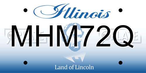 MHM72Q Illinois License Plate