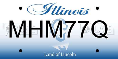 MHM77Q Illinois License Plate