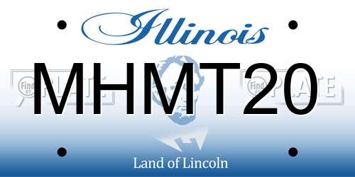 MHMT20 Illinois License Plate