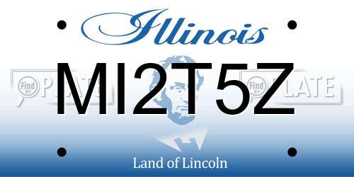 MI2T5Z Illinois License Plate
