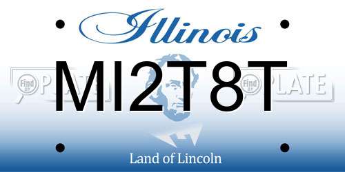 MI2T8T Illinois License Plate