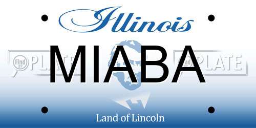 MIABA Illinois License Plate