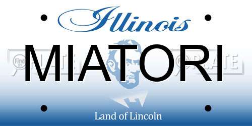 MIATORI Illinois License Plate
