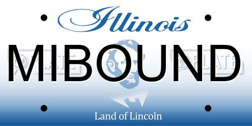 MIBOUND Illinois License Plate