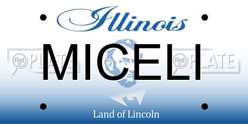 MICELI Illinois License Plate