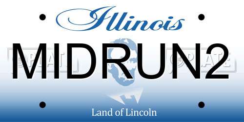 MIDRUN2 Illinois License Plate