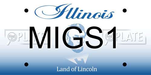 MIGS1 Illinois License Plate