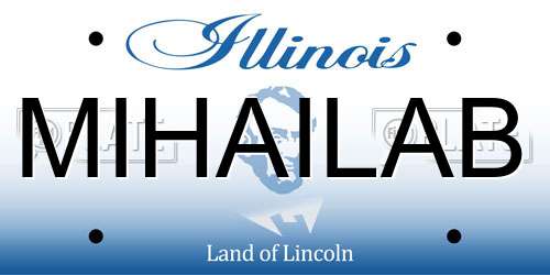 MIHAILAB Illinois License Plate